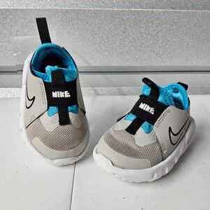 Nike Toddler Flex Advance EasyOn Sneakers Blue Gray Shoes Size 4C